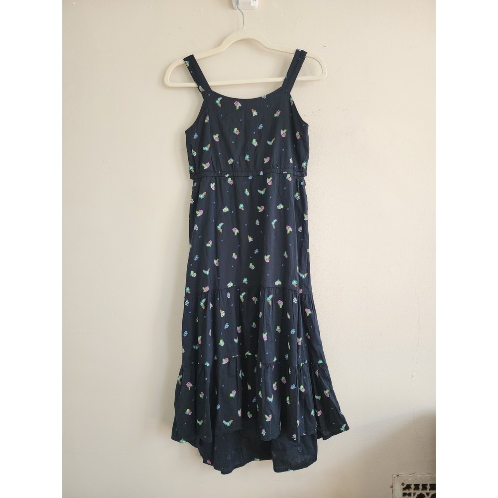SO Girls Side Cutout High Low Maxi Dress XL/14-16 Cute Flowy Casual Resort Twee